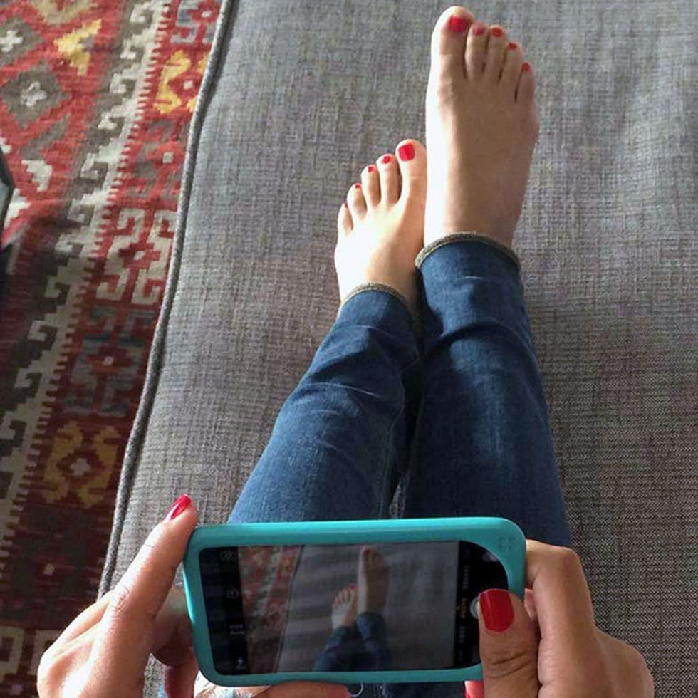This Is Why People Are Posting Pics of Their Bare Feet on Instagram - Brit  + Co