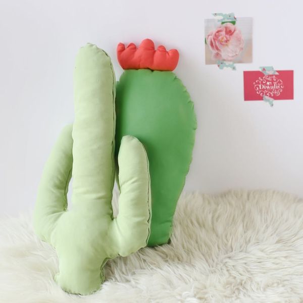 Upgrade Your Couch With This Hip Cactus Pillow DIY (Free Template