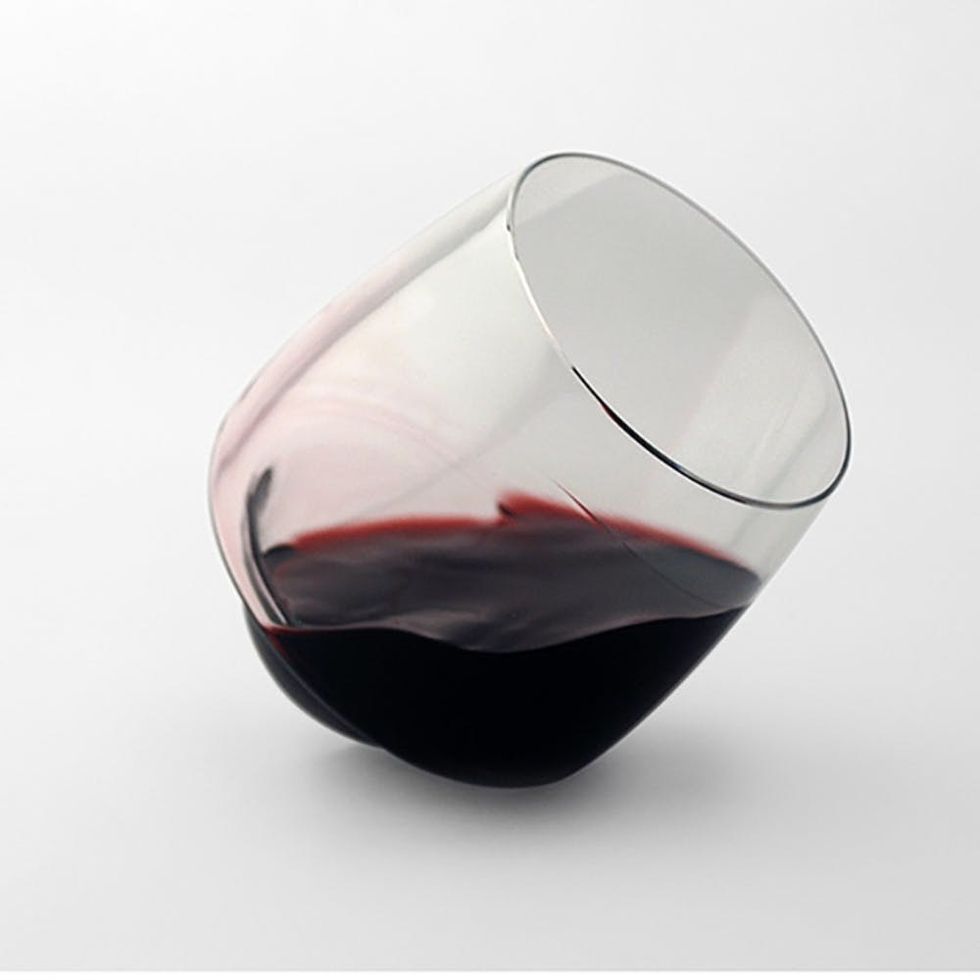 A spill-proof wine glass. It's okay, we squealed too.