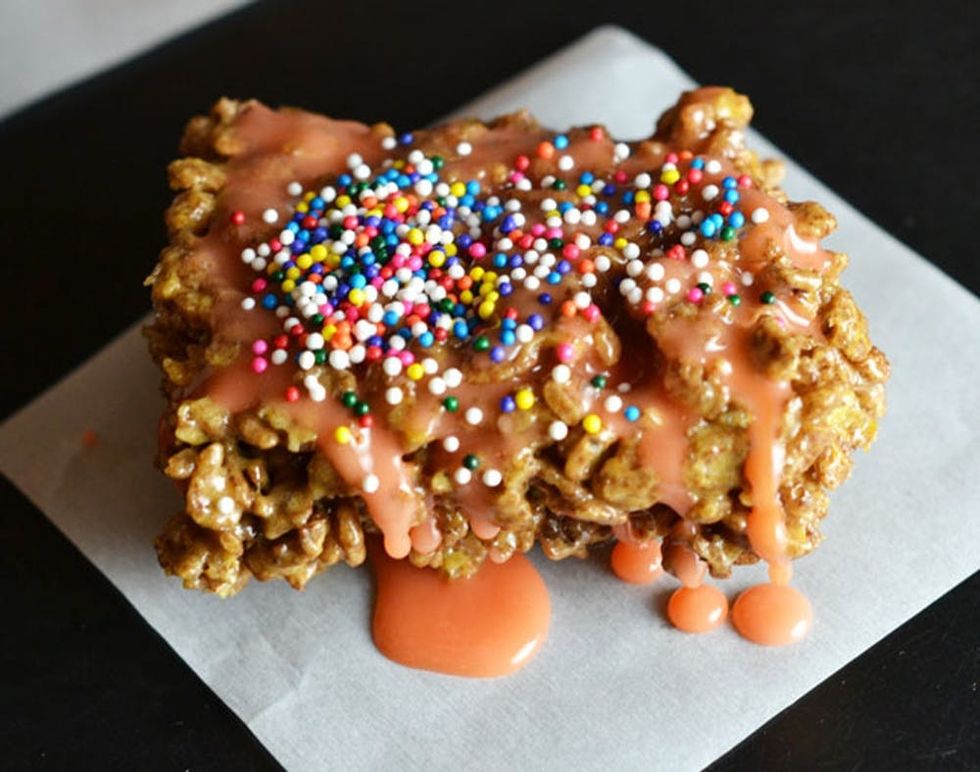 Trick or Treat! Make this Chocolate Pumpkin Rice Krispie Treats Recipe