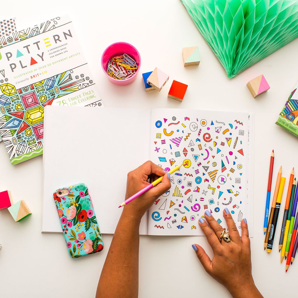 10 FREE Coloring Pages from Brit + Co's Pattern Play Coloring Book