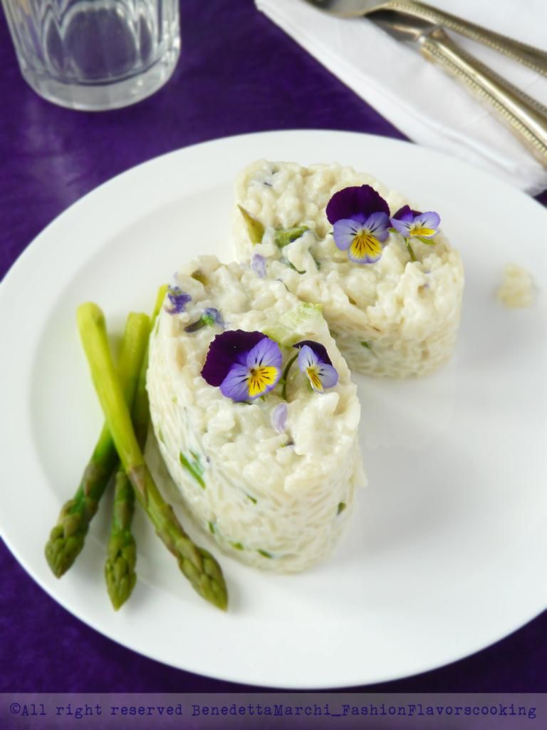 Rose-flavored Panna Cotta with Edible Flowers