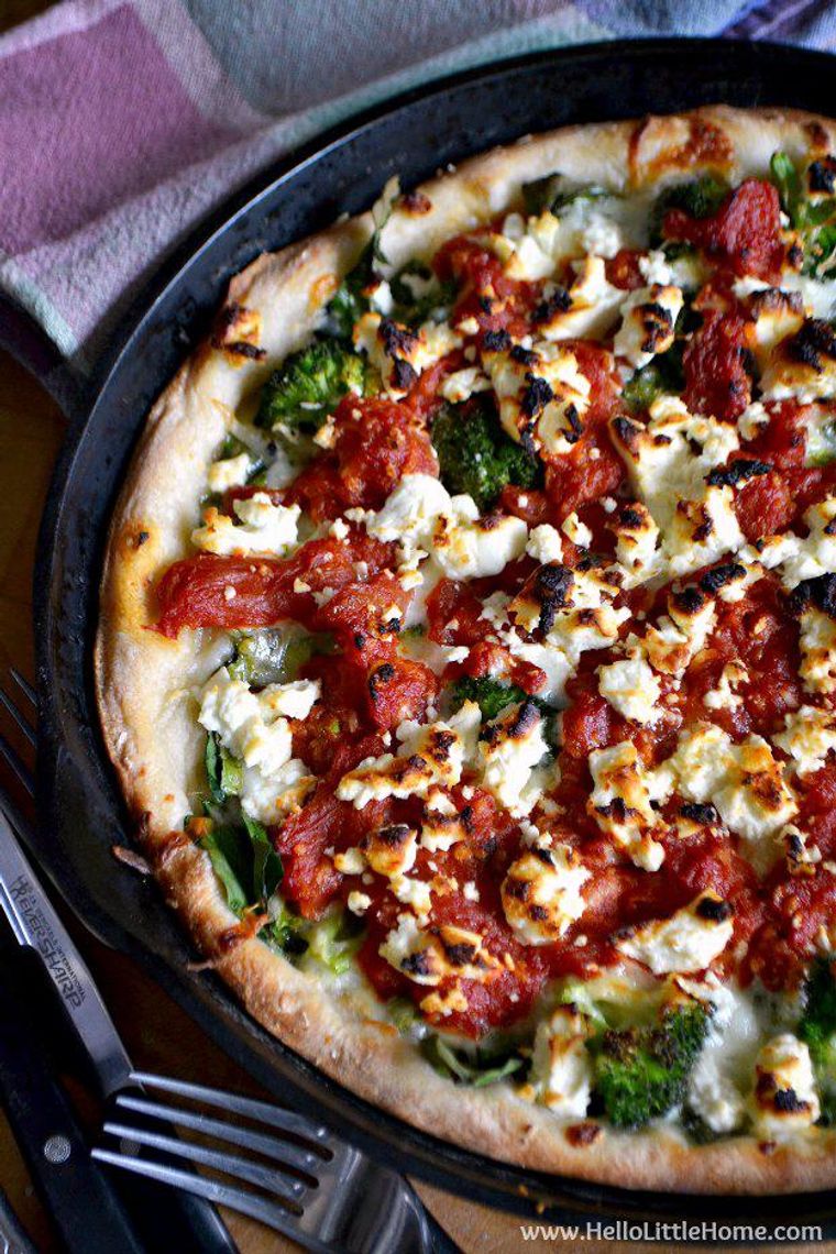 Cheat's deep-pan pizza