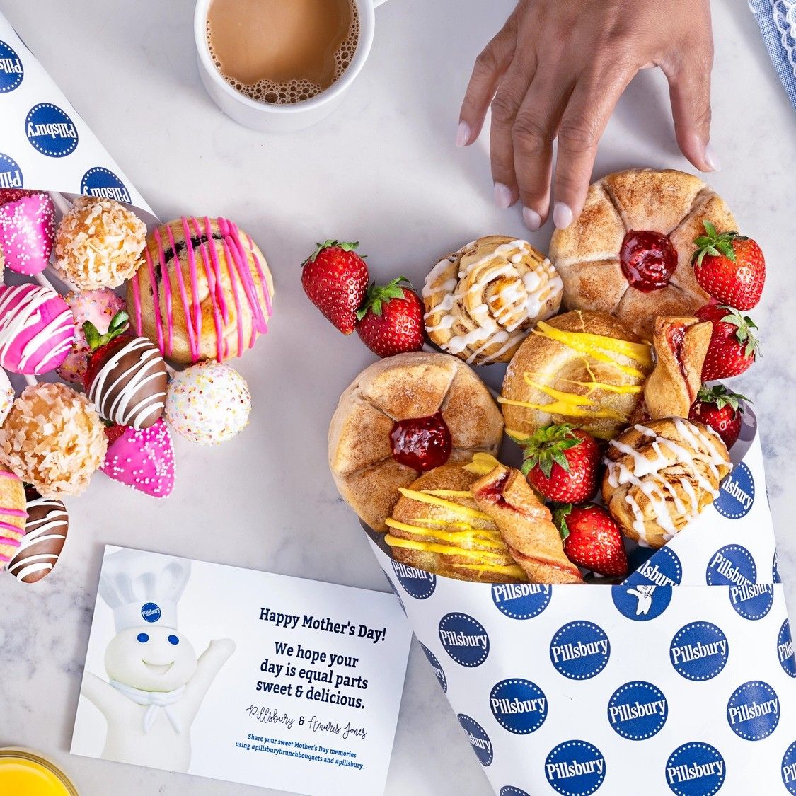 mother's day brunch edible bouquet from pillsbury