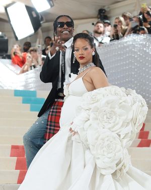 Rihanna and A$AP Rocky at the met gala