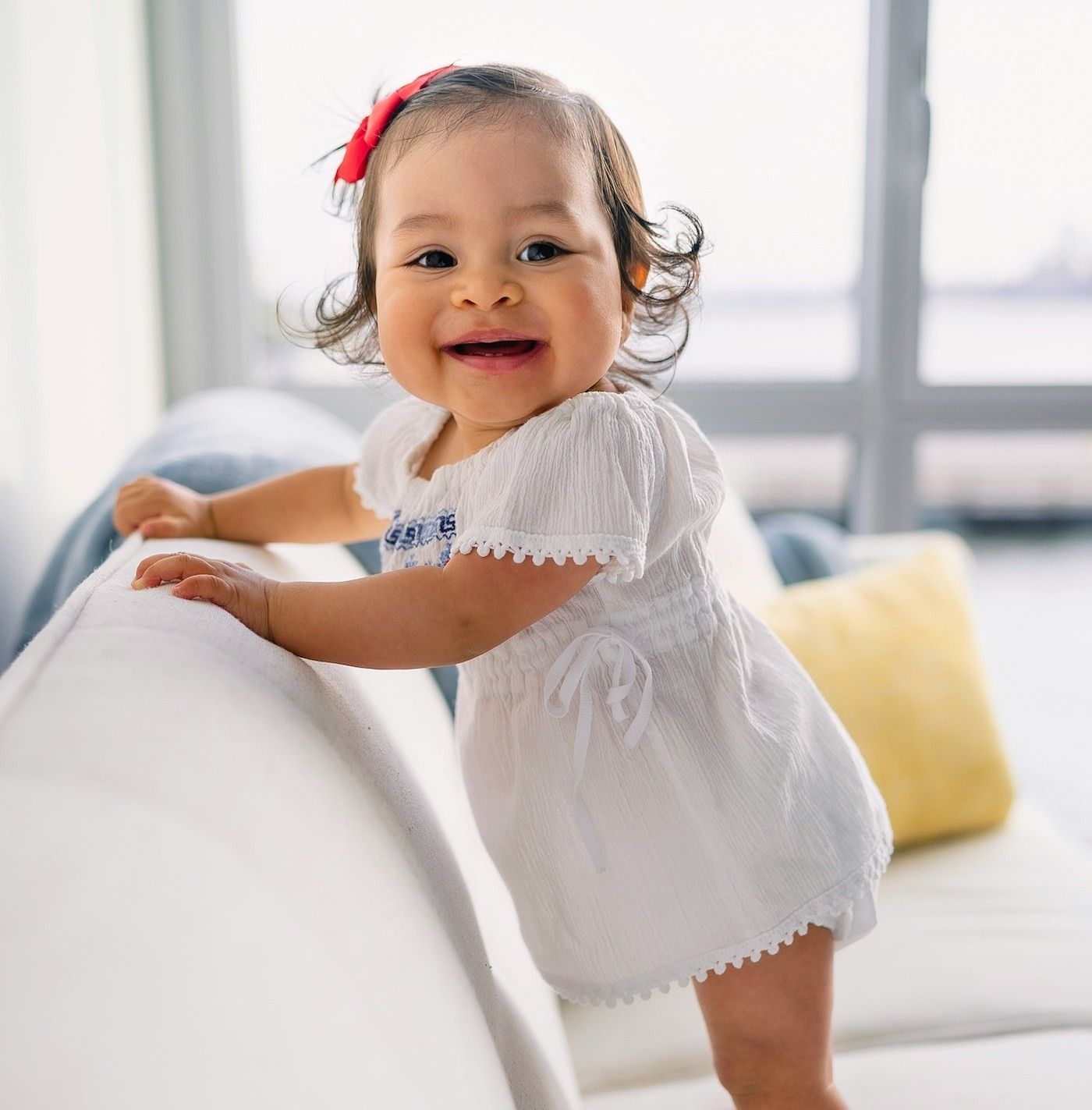 happy baby with cute baby name ideas for february