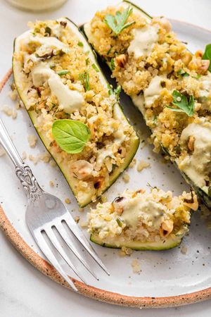 Low-Carb & Gluten-Free Zucchini Boats