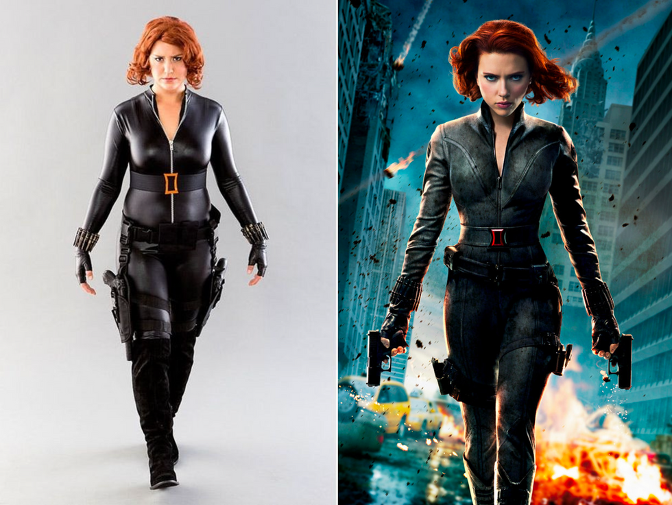 Diy Black Widow Costume Brit Co 3941