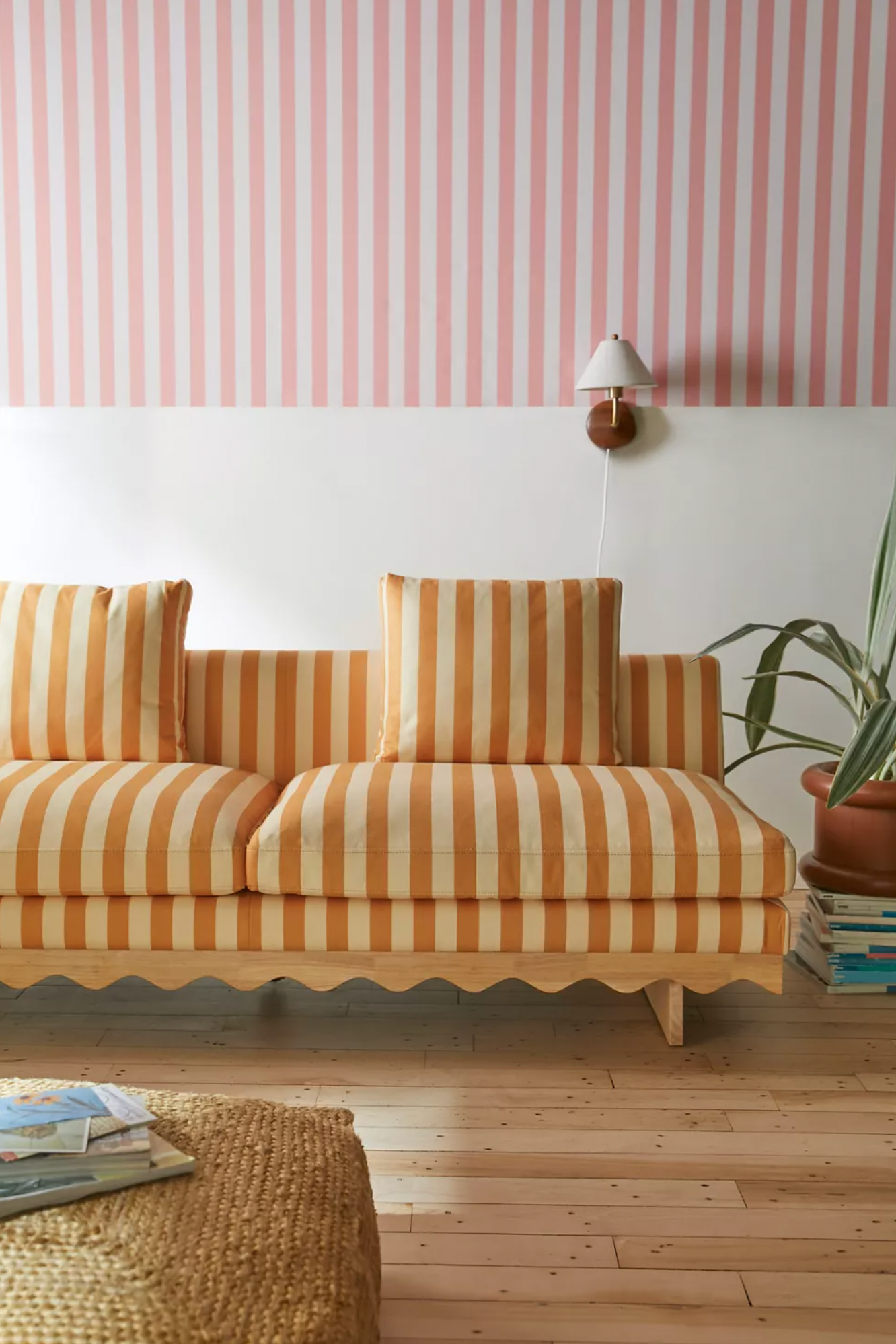 striped home decor