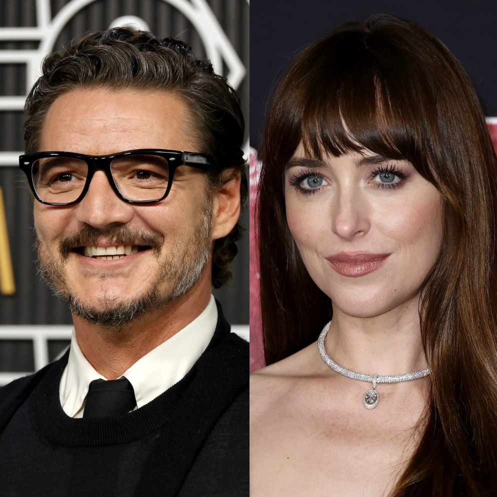 materialists movie Dakota Johnson, Pedro Pascal, And Chris Evans