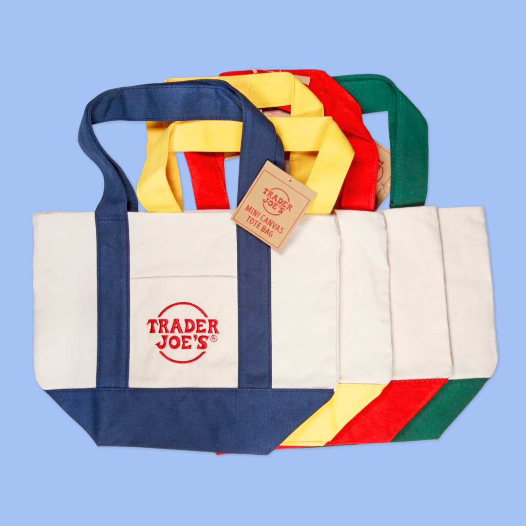 trader joe's mini tote bags