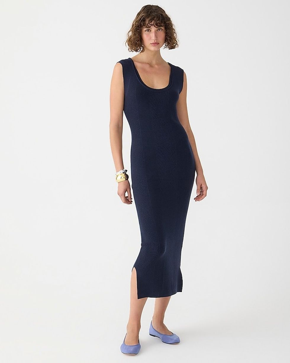 J.Crew Sleeveless Ribbed Sweater Dress