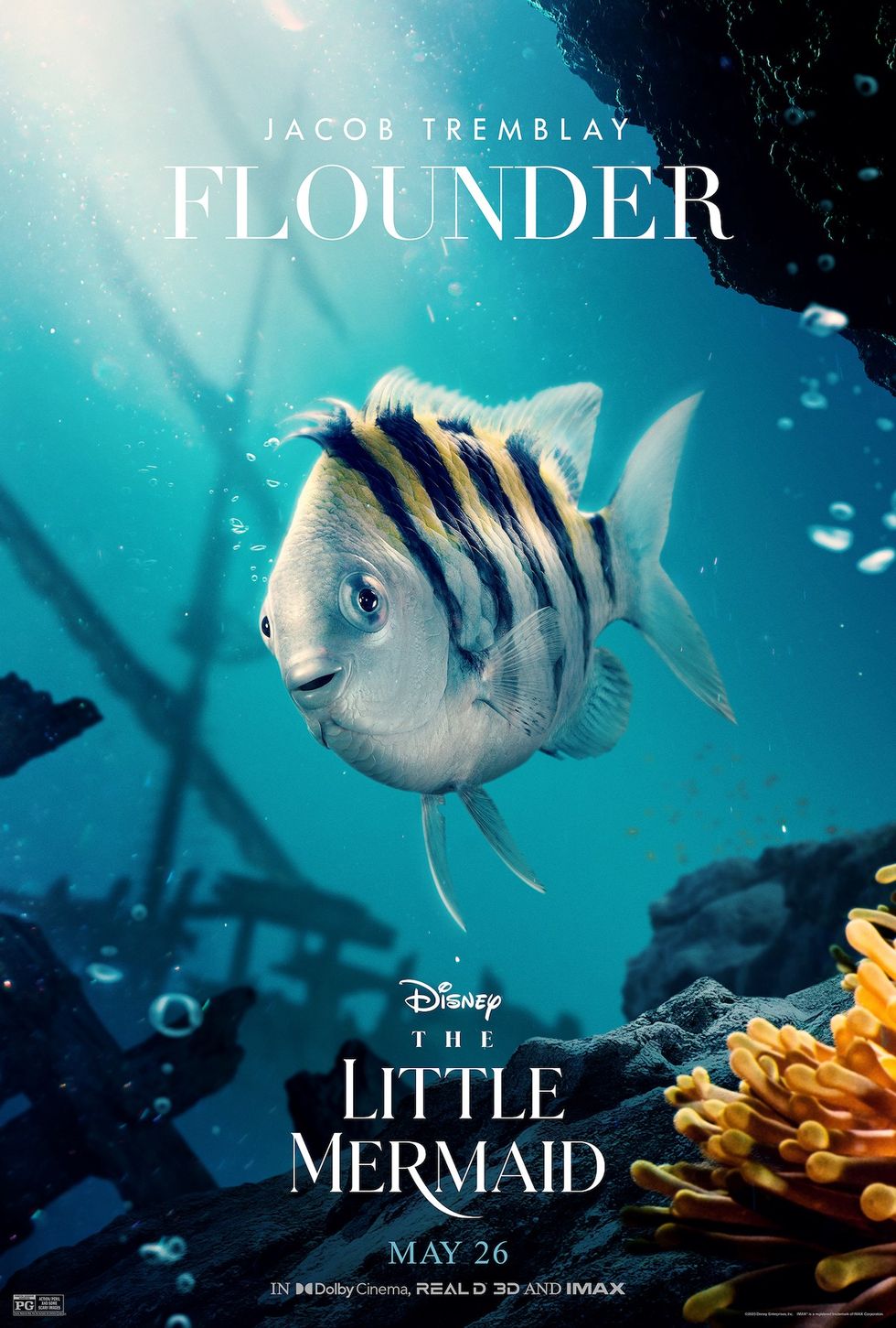 jacob tremblay as flounder