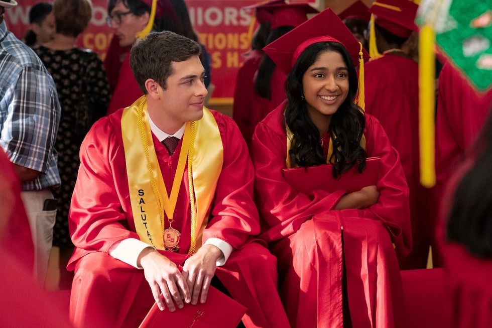 Jaren Lewison as Ben Gross and Maitreyi Ramakrishnan as Devi