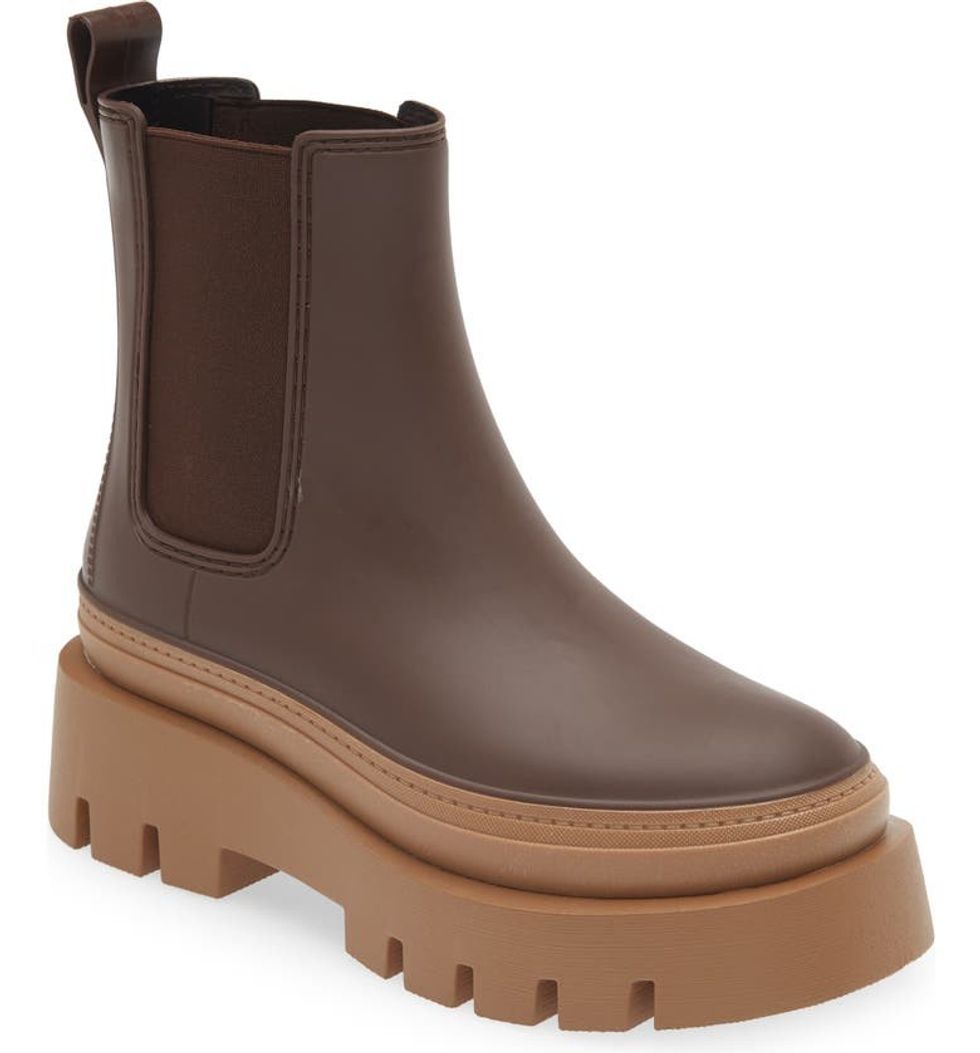 Jeffrey Campbell Rain-Storm Platform Chelsea Boot