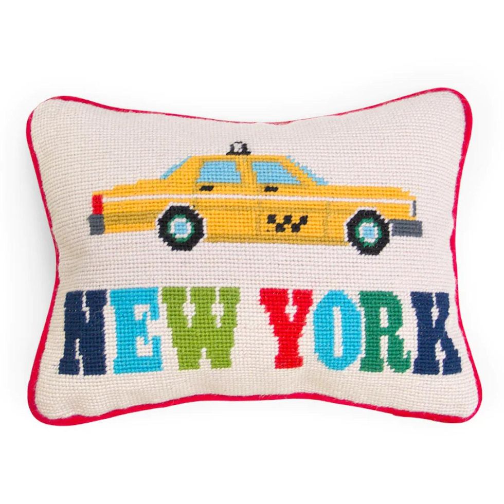 Jet Set New York Pillow