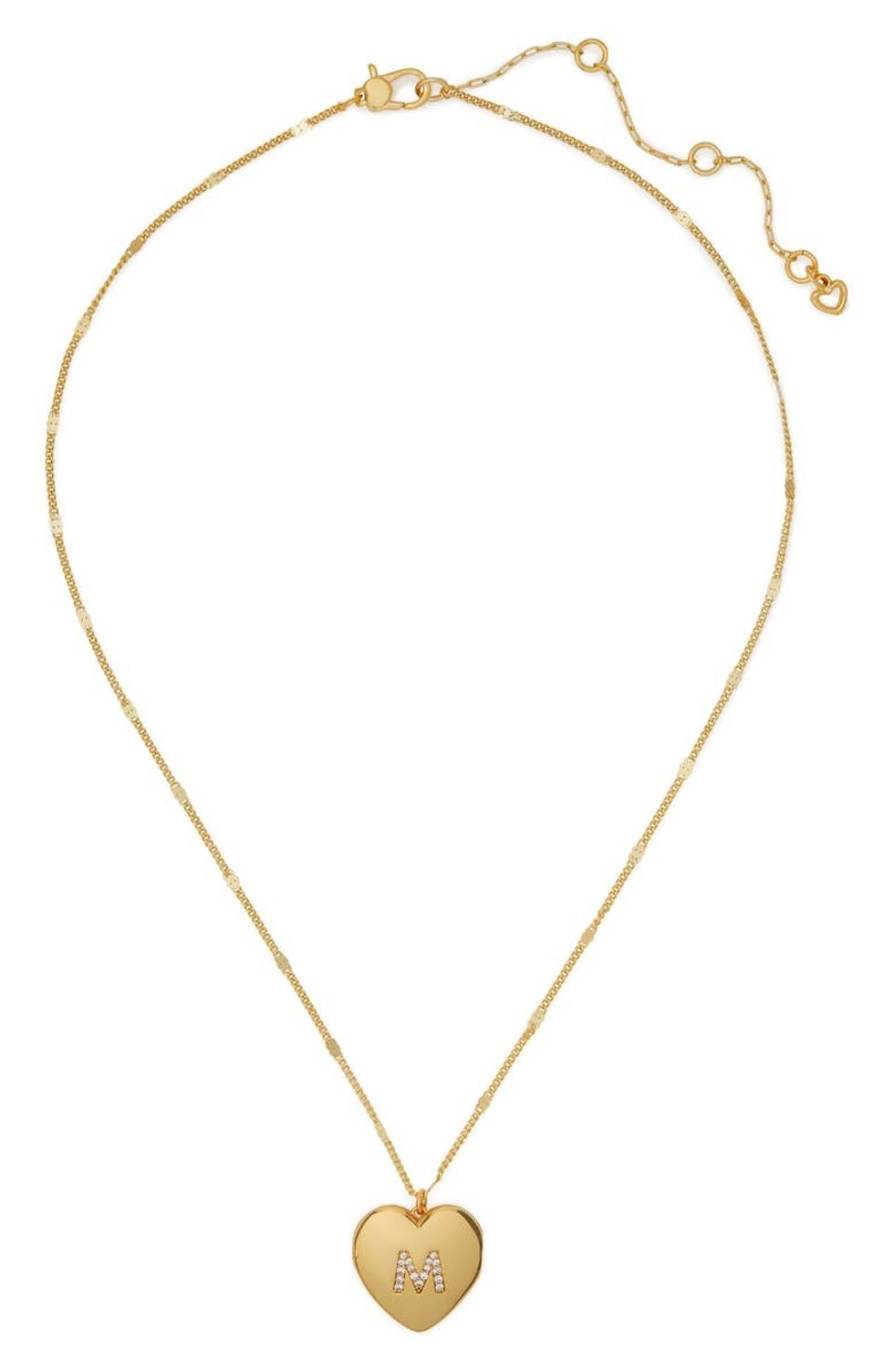 Kate Spade New York Cubic Zirconia Initial Heart Locket Necklace