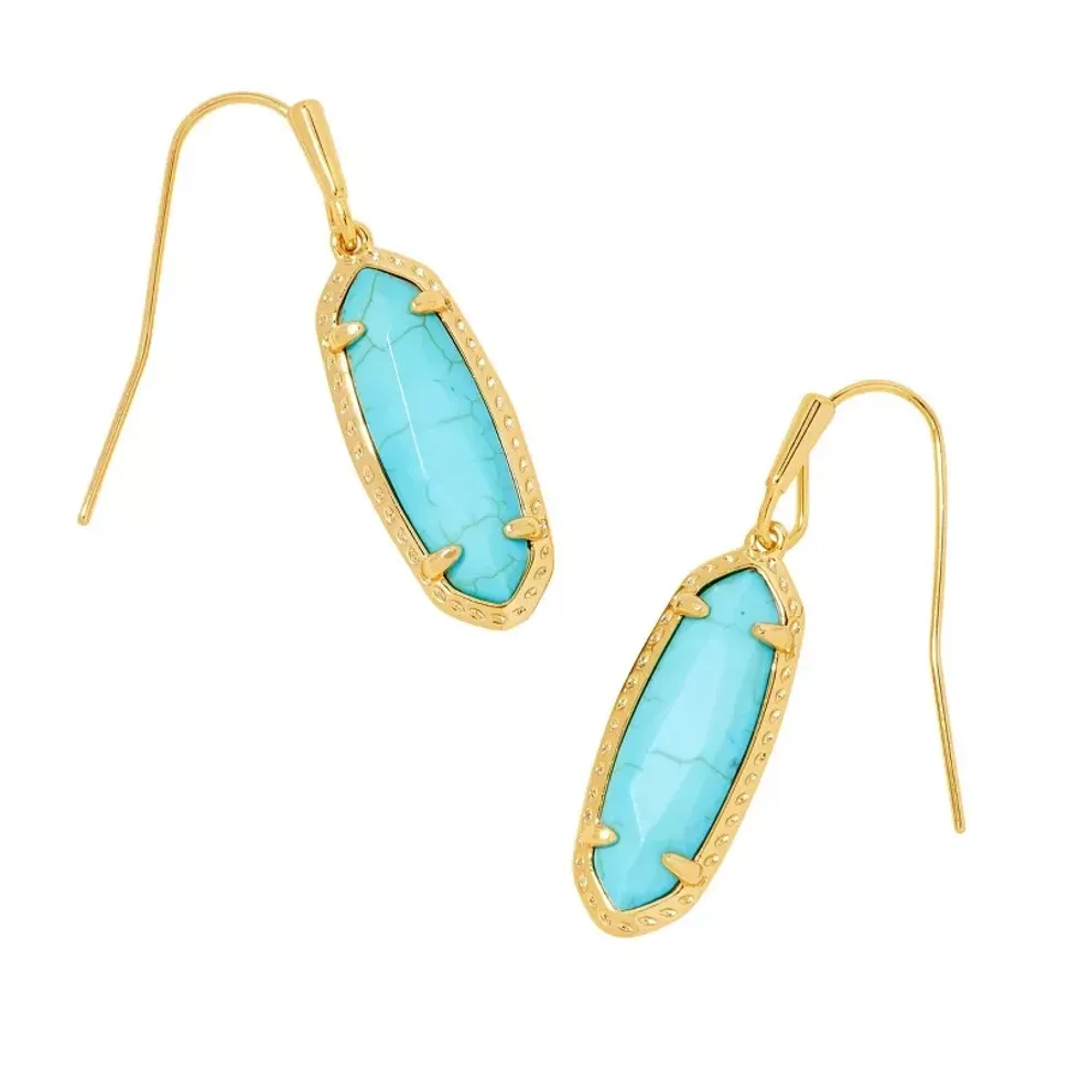 Kendra Scott Eva Drop Earrings in Turquoise Blue