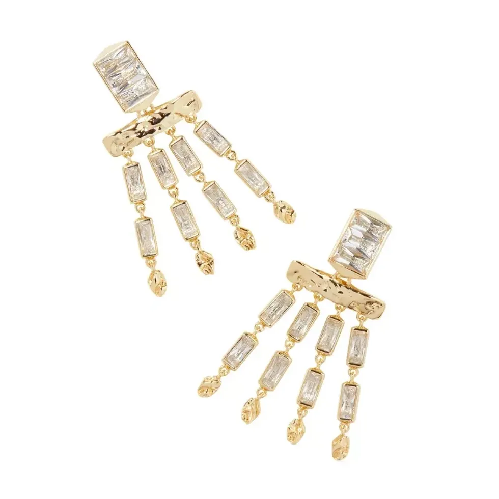 Kendra Scott Jessa Crystal Tassel Earrings