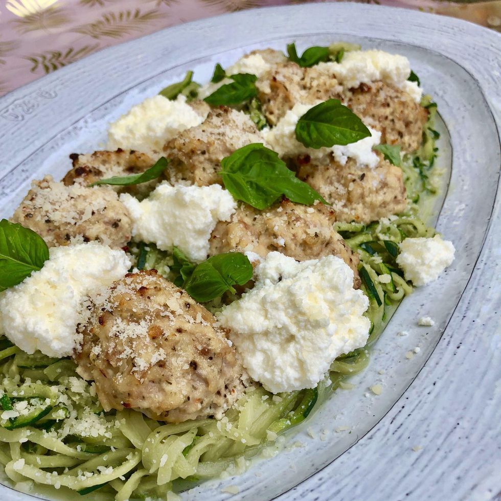 Keto-Friendly Ricotta Chicken Meatballs