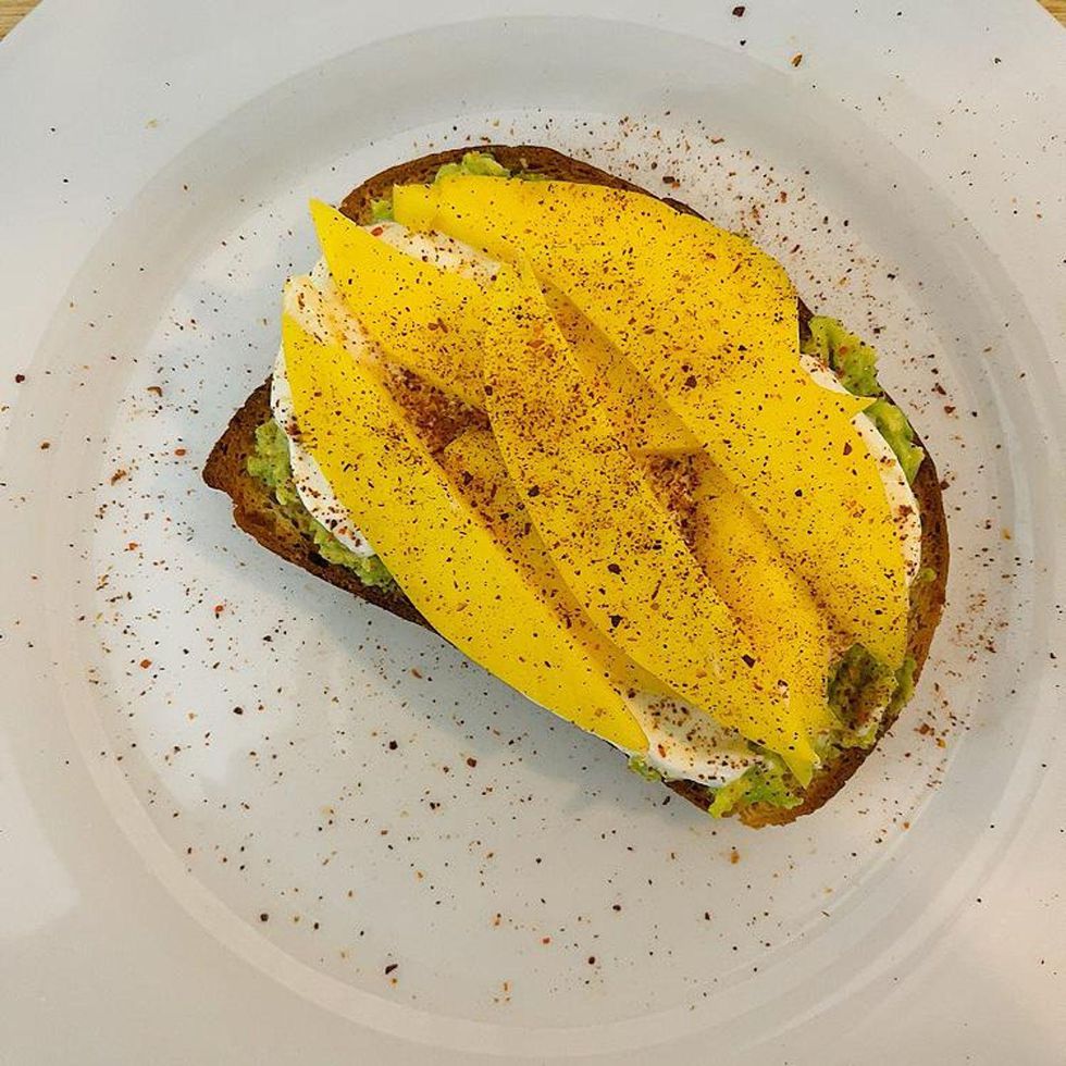 Key Lime-Avocado-Mango Toast