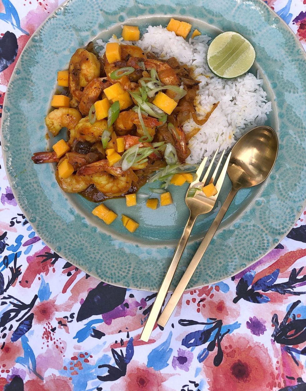 Kid-Friendly Mango Curry Shrimp Recipe