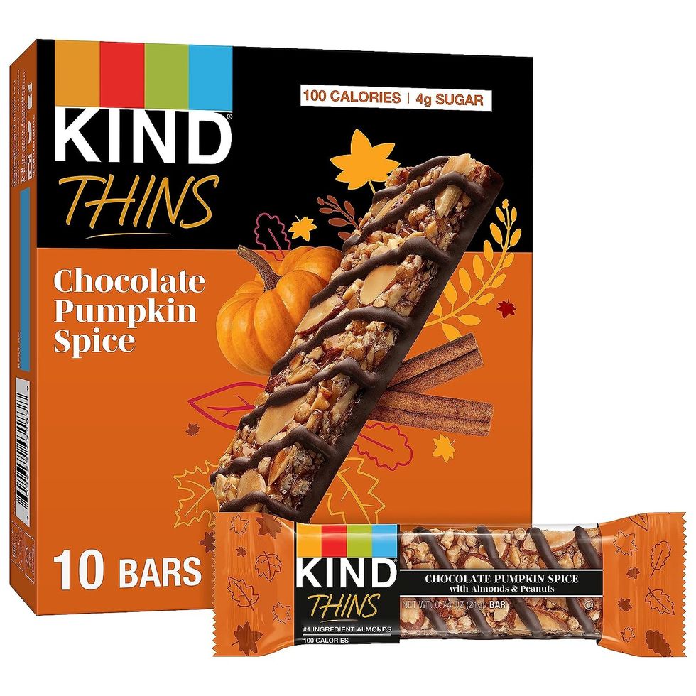 KIND Thins Chocolate + Pumpkin Spice Bars