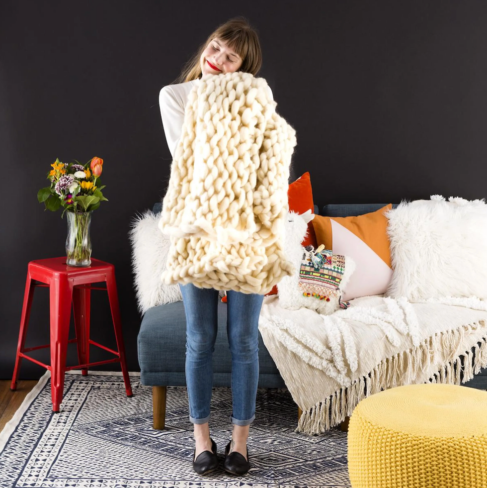 knit blanket