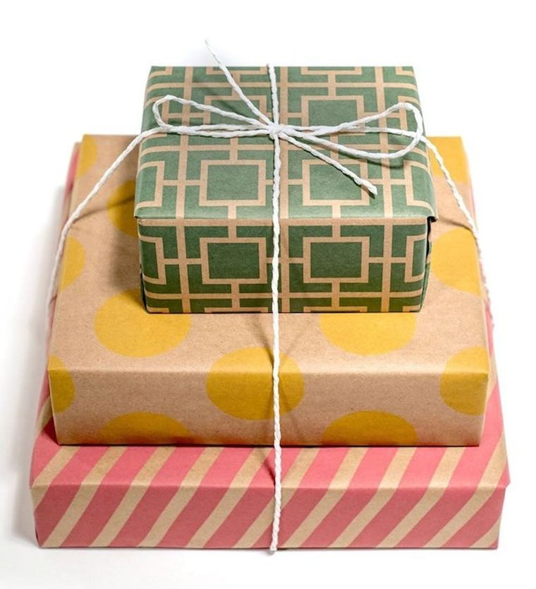 Wrapping Kit Box - Ikat Rose