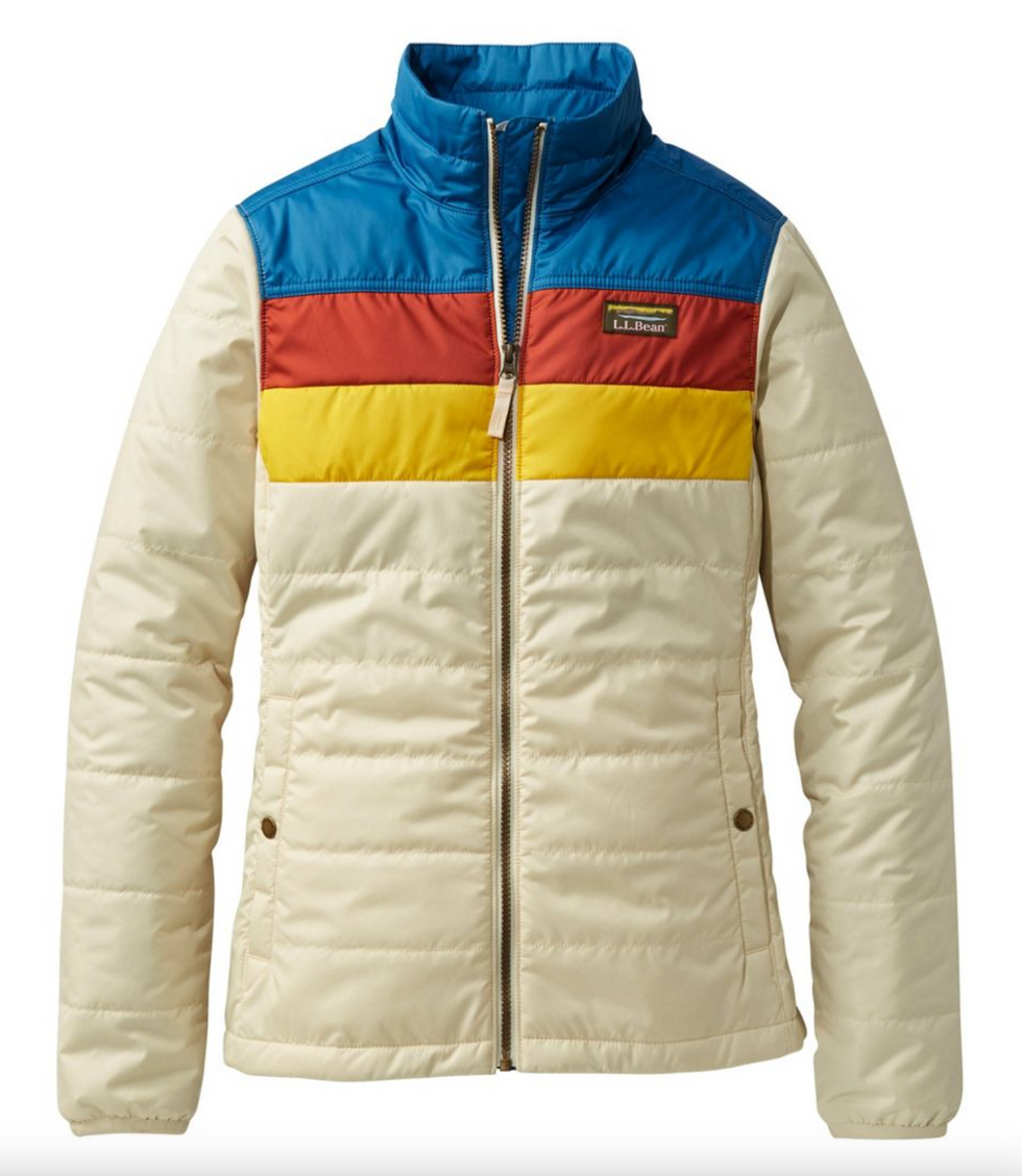 L.L. Bean Mountain Classic Puffer Colorblock Jacket