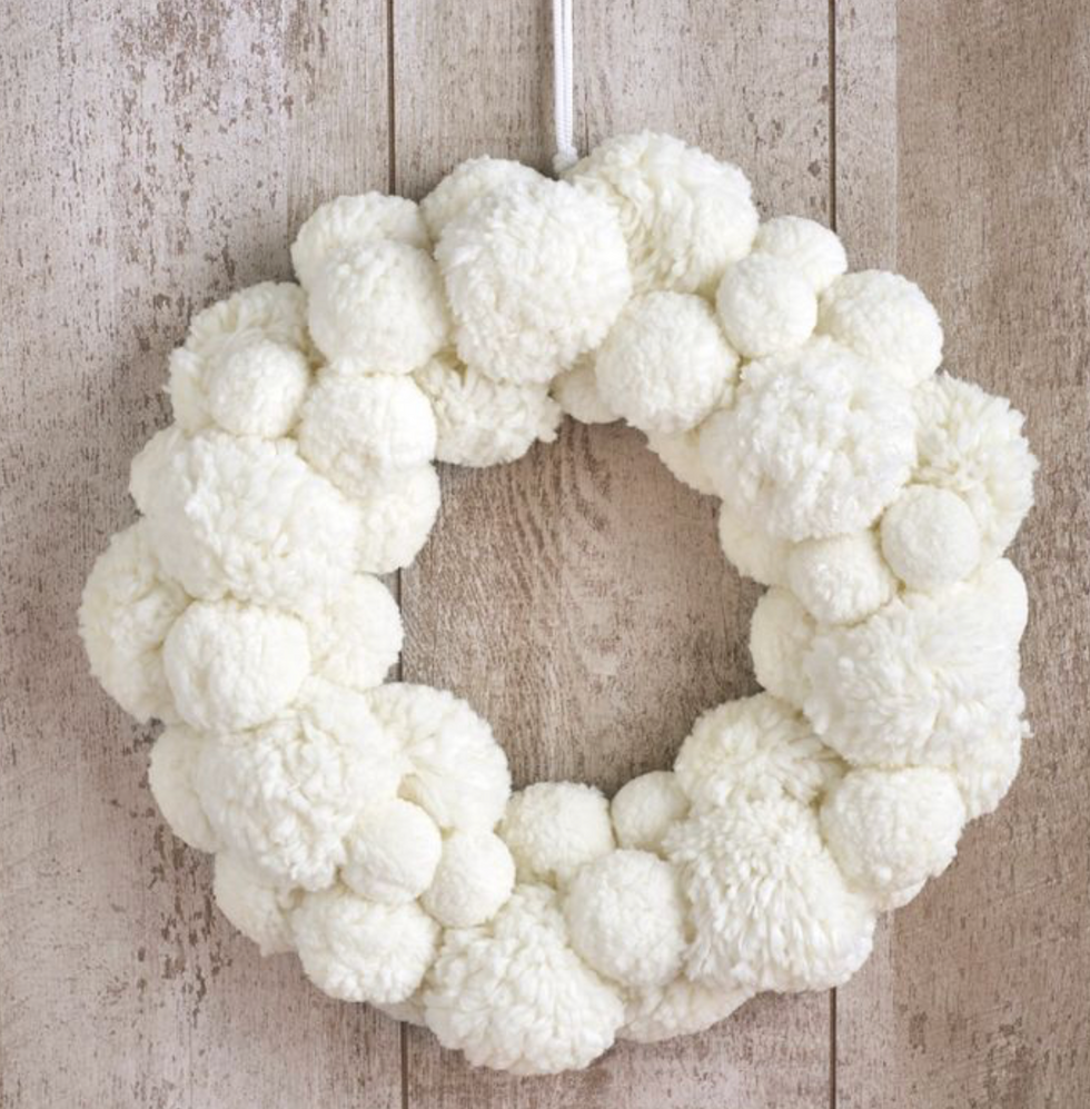 Lakeside Cotton Snowball Wreath