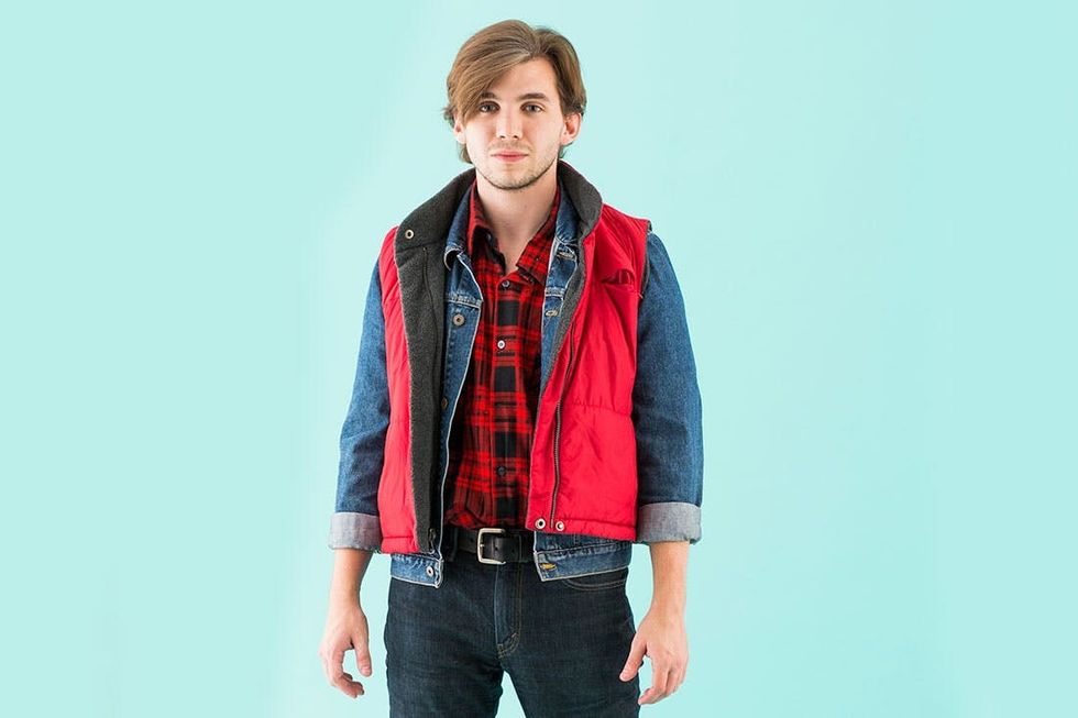 layered marty mcfly halloween costume