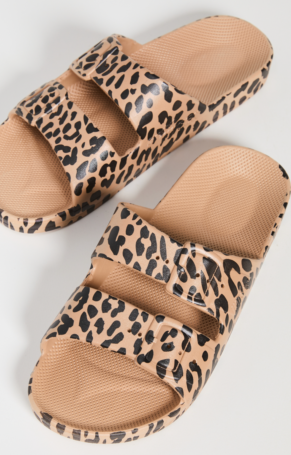 leopard print slides