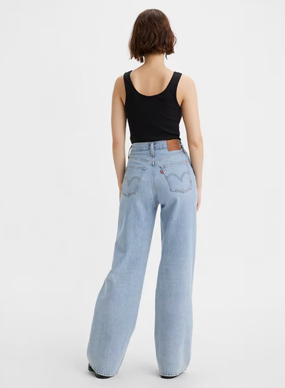 Levi's Ribcage Wide Leg Jeans in Light Wash