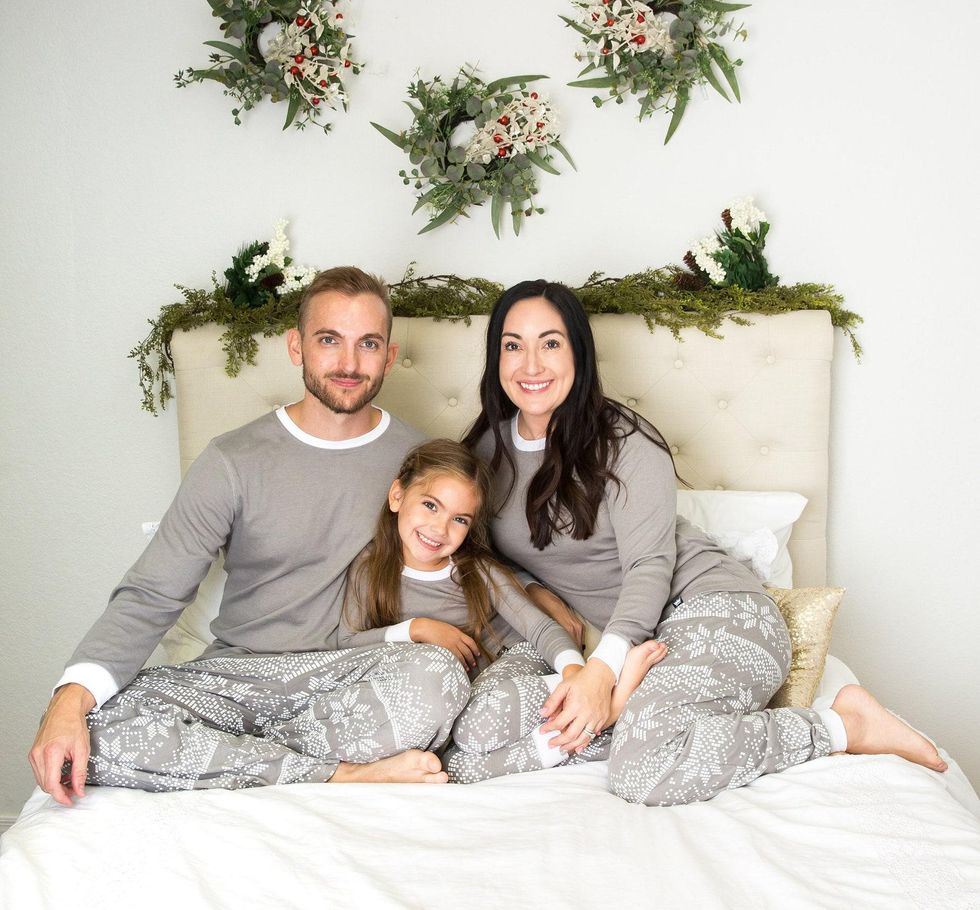 Littlest Prince Holiday Family Matching Pajamas Gray Snowflake