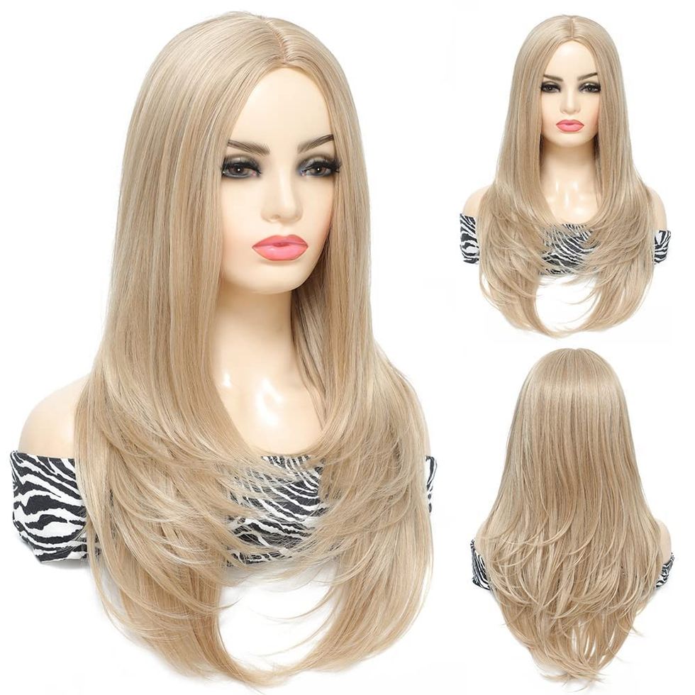 Long Synthetic Blonde Wig