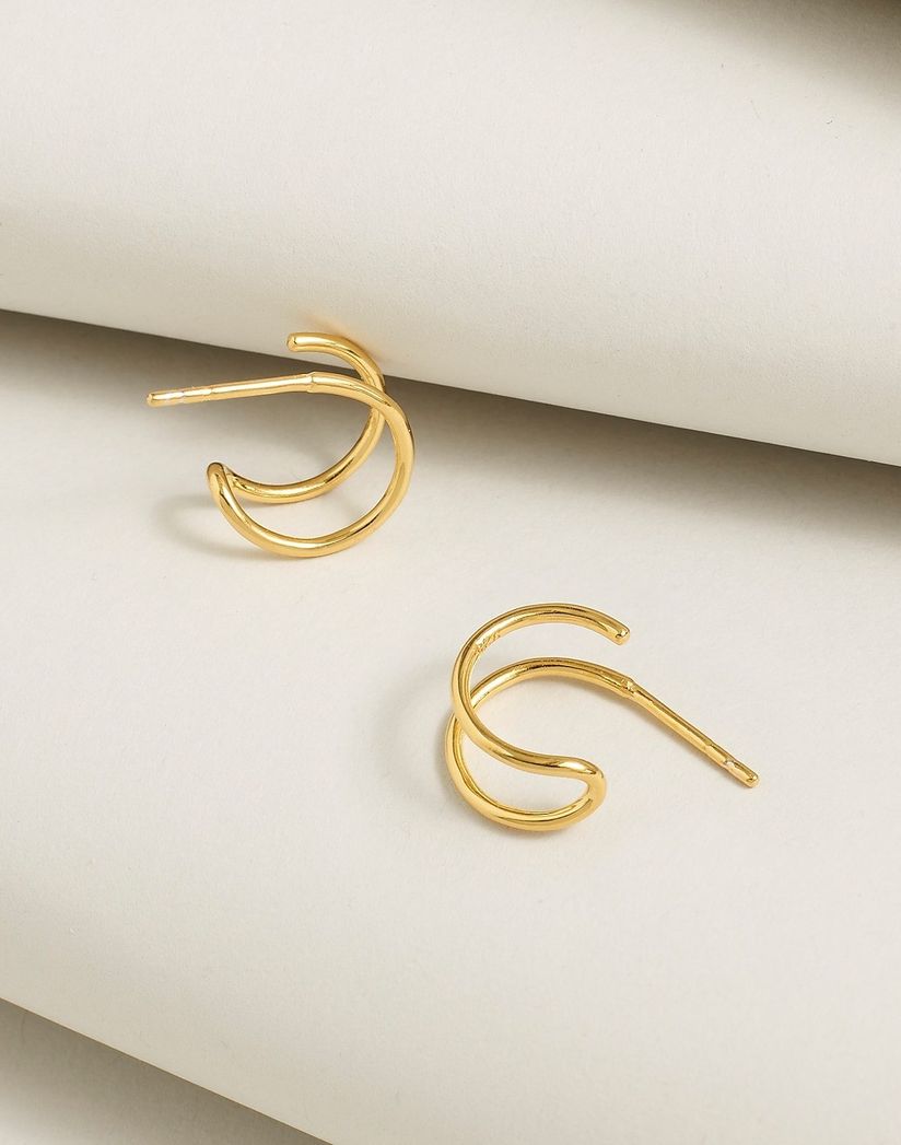 Thick Metal Hoop Earrings - A New Day™ Gold : Target