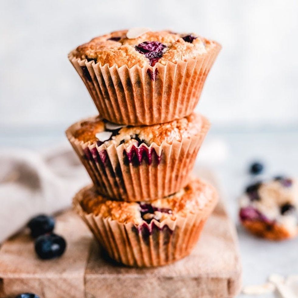 Make-Ahead Freezer Paleo Blueberry Muffins