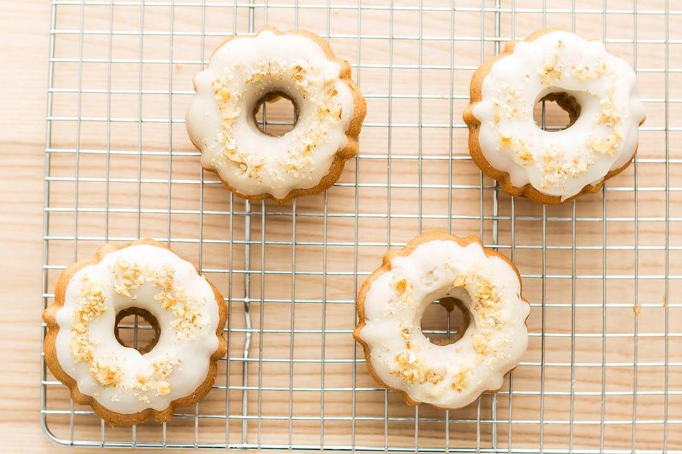 Maple Bourbon Walnut Mini Bundt Cakes