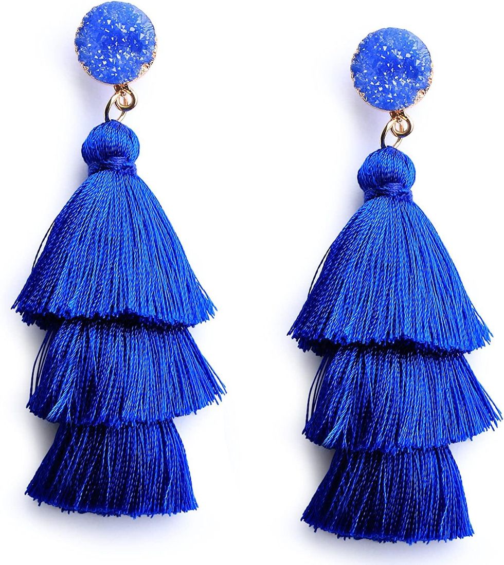 Me&Hz Colorful Layered Tassel Earrings