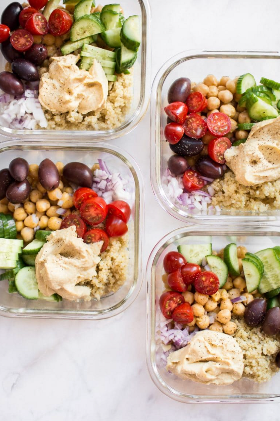 Mediterranean Vegan Meal Prep Bowls