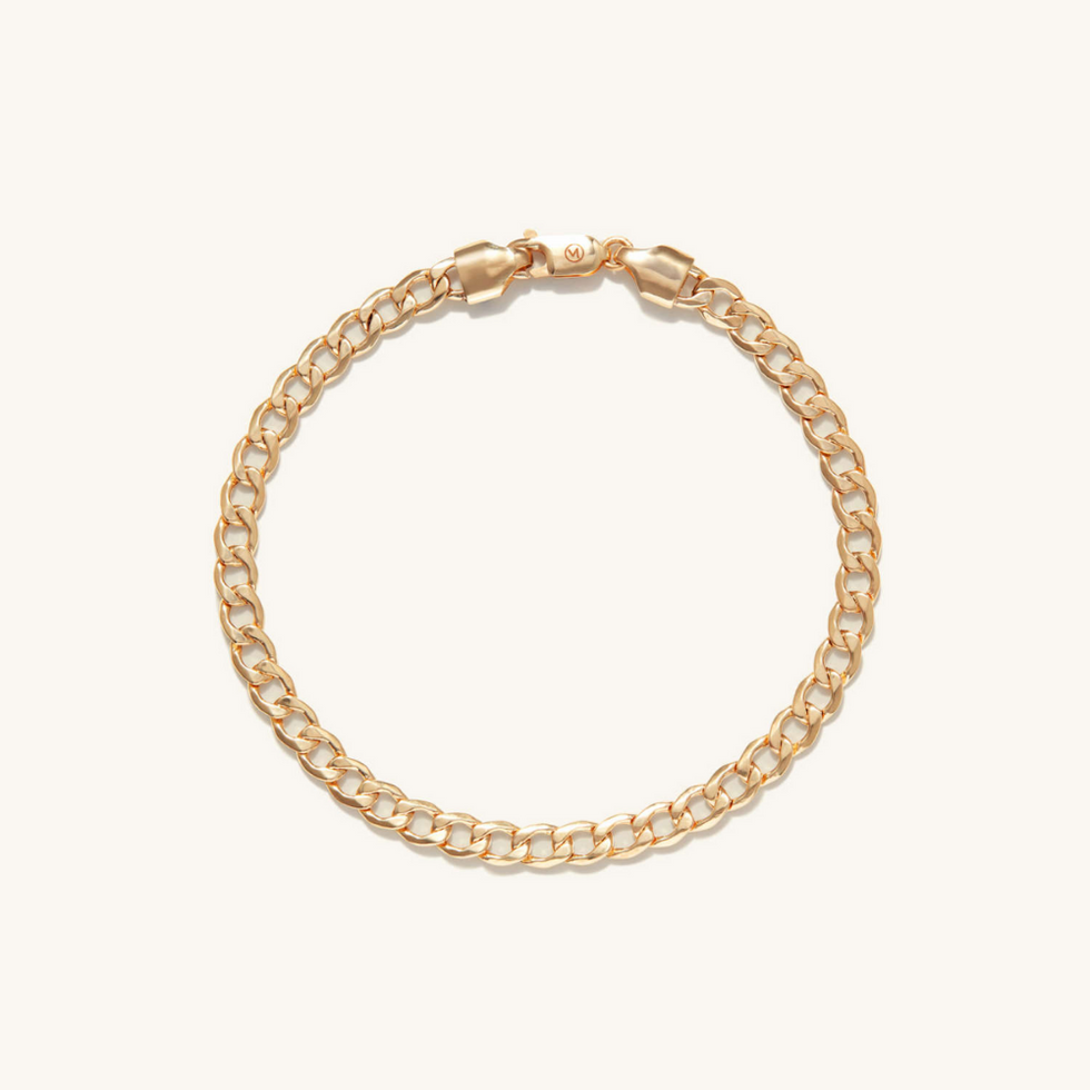 Mejuri Flat Curb Chain Bracelet