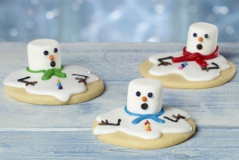 Melted Snowman Cookies