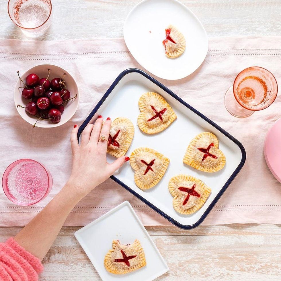 Mini Cherry Heart Pies