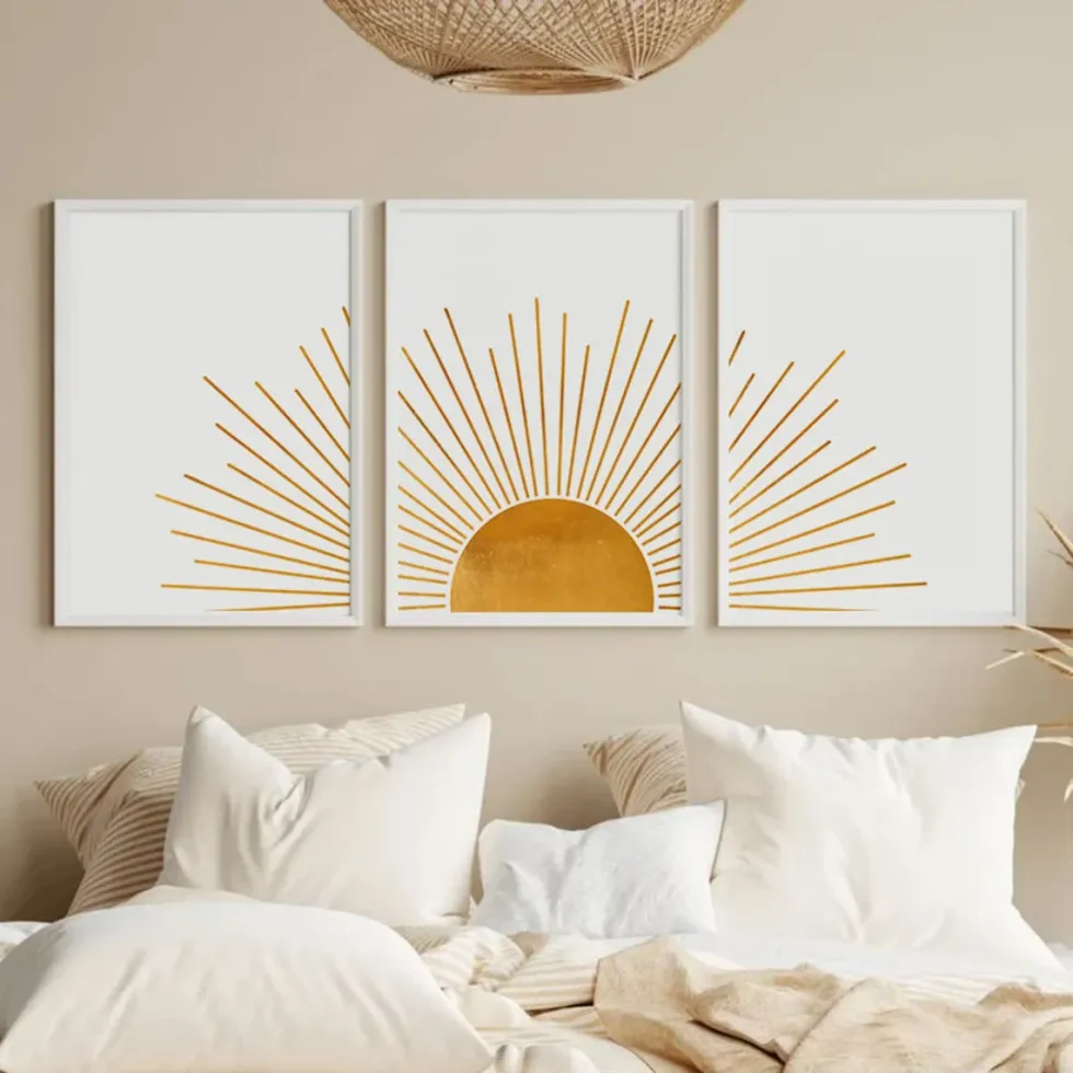 minimalist sun art print