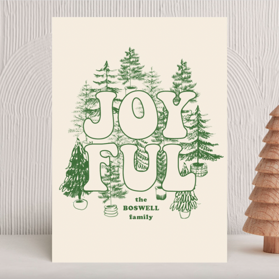 Minted Potted Joy Card