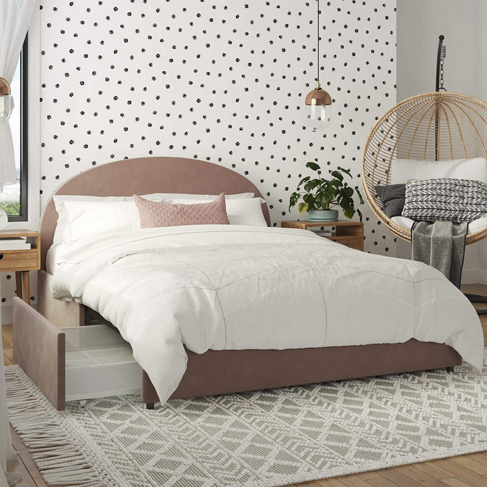 Moon Upholstered Bed With Storage