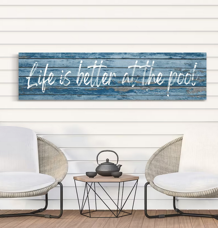 17 Unique Outdoor Wall Decor Ideas For Patio & Porch Hangs - Brit + Co