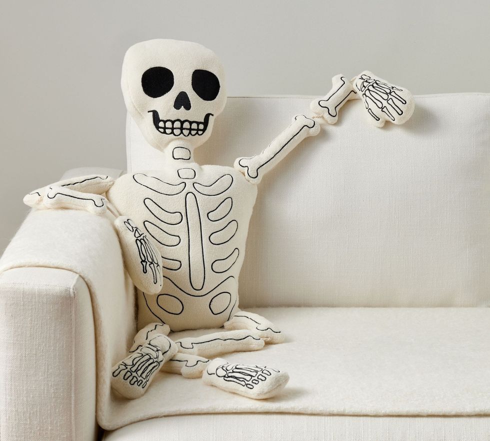 Mr. Bones Shaped Pillow Pottery Barn Halloween