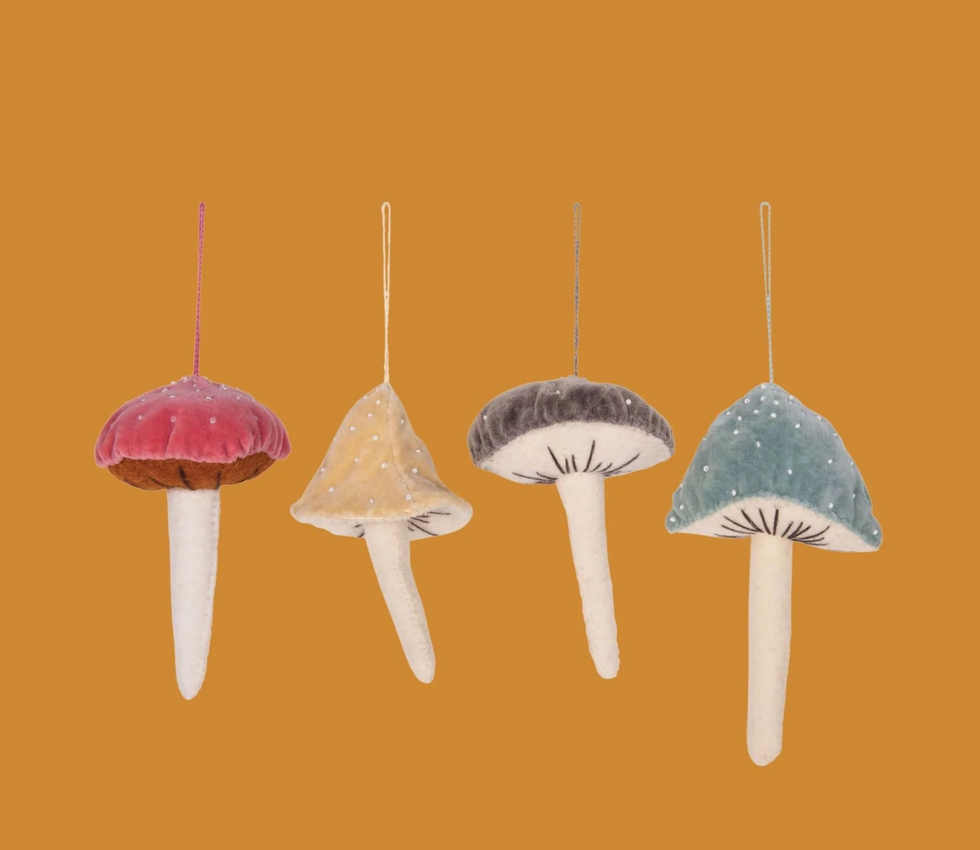 mushroom ornaments